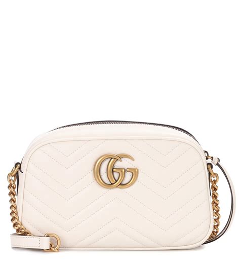 gucci white marmont bag|gucci white crossbody bag.